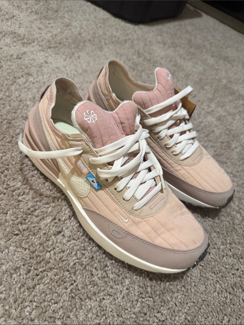 Women’s Nike Pink Quilted Fashion Sneakers - Comfortable Everyday Style